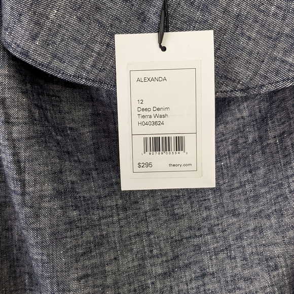 Theory Alexanda Women's Size 12 One Shoulder Dress - Picture 4 of 4